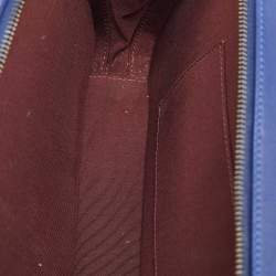 Pre Owned Chanel Navy Blue Quilted Leather Large Coco Boy Camera Case Bag