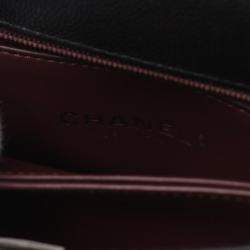 Pre Owned Chanel Coco Handle Xxs 2Way Handbag Grained Calfskin Black