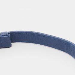 Pre Owned Chanel Boy Chanel Small Shoulder Bag Grained Calf Blue