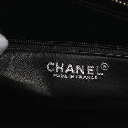 Pre Owned Chanel Medallion Tote Hand Bag Leather Black