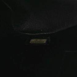 Pre Owned Chanel Medallion Tote Hand Bag Leather Black