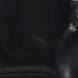 Pre Owned Chanel Coco Mark Hand Vanity Vertical Bag Leather Black