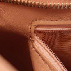 Pre Owned Chanel Medallion Tote Bag Leather Grained Calfskin Pink