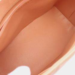 Pre Owned Chanel Medallion Tote Bag Leather Grained Calfskin Pink