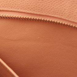 Pre Owned Chanel Medallion Tote Bag Leather Grained Calfskin Pink