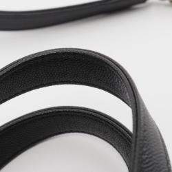 Pre Owned Chanel Coco Mark Matelasse 2Way Shoulder Bag Leather Black