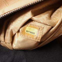 Pre Owned Chanel Chocolate Bar Shoulder Bag Leather Beige