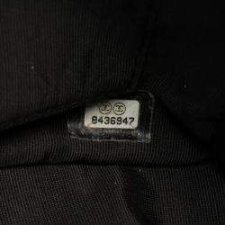 Pre Owned Chanel Coco CC Matelasse PST Black Calfskin Chain Tote Bag