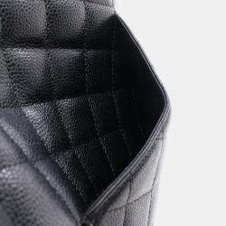 Pre Owned Chanel Coco CC Matelasse PST Black Calfskin Chain Tote Bag