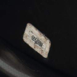 Pre Owned Chanel Coco Mark Tote Shoulder Bag Leather Calfskin Leather Black