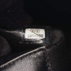 Pre Owned Chanel Medallion Tote Hand Bag Calfskin Leather Black