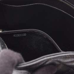 Pre Owned Chanel Medallion Tote Hand Bag Calfskin Leather Black