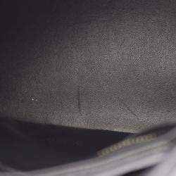 Pre Owned Chanel Medallion Tote Hand Bag Leather Grained Calfskin Black