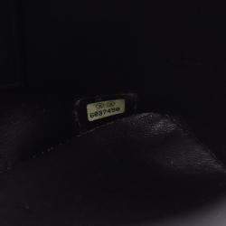 Pre Owned Chanel Medallion Tote Hand Bag Leather Grained Calfskin Black