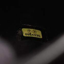 Pre Owned Chanel Coco Mark Vanity Vertical Handbag Calfskin Leather Black