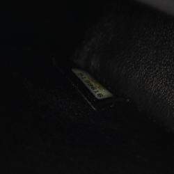 Pre Owned Chanel Mini Matelasse Chain Shoulder Bag Calfskin Leather Black