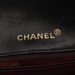Pre Owned Chanel Matelasse Chain Crossbody Shoulder Bag Lambskin Black