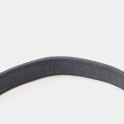 Pre Owned Chanel Boy Chanel Small Chain Shoulder Bag Leather Navy