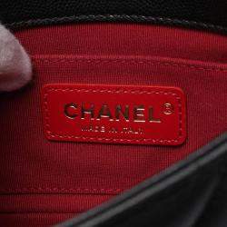 Pre Owned Chanel Matelasse Mini Flap Chain Shoulder Bag Leather Black