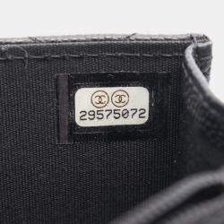 Pre Owned Chanel Matelasse Loop Handle Shoulder Crossbody Bag Calf Leather Black