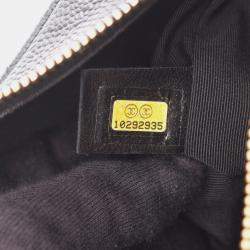 Pre Owned Chanel Matelasse Shoulder Bag Calf Leather Black