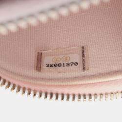 Pre Owned Chanel Matelasse Crossbody Chain Shoulder Bag Calfskin Pink