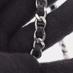 Pre Owned Chanel Matelasse Chain Shoulder Bag Grained Calfskin Black