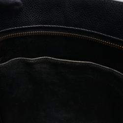 Pre Owned Chanel Medallion Tote Shoulder Bag Leather Calfskin Leather Black