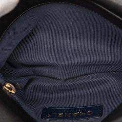 Pre Owned Chanel Chevron Calfskin Double Envelope Flap