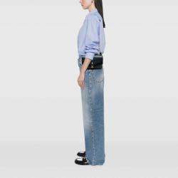 Pre Owned Chanel Chevron Calfskin Double Envelope Flap