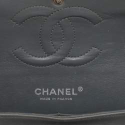 مملوكة مسبقًا Chanel Classic Double Flap Medium Patent Leather Flap Bag