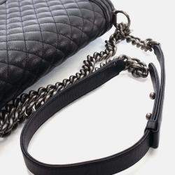 Pre Owned Chanel Large Caviar Boy Bag