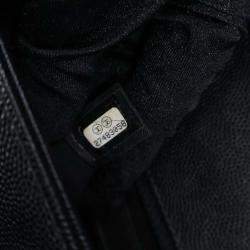 Pre Owned Chanel Large Caviar Boy Bag