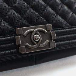 Pre Owned Chanel Large Caviar Boy Bag