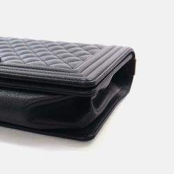 Pre Owned Chanel Large Caviar Boy Bag