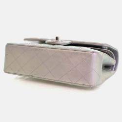 مملوكة مسبقًا حقيبة شانيل "كلاسيك دبل فلاب" جلد خروف صغيرة