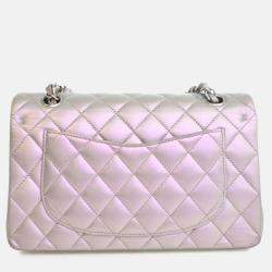 مملوكة مسبقًا حقيبة شانيل "كلاسيك دبل فلاب" جلد خروف صغيرة