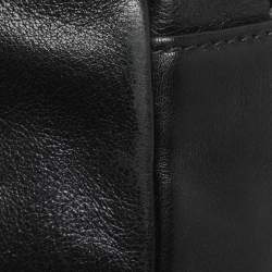 Pre Owned حقيبة شانيل بغطاء جلد أسود رودويد سلسلة حديثة