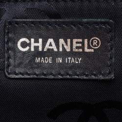 Pre Owned حقيبة كلتش شانيل فينتدج دينم سي سي أزرق بالشعار