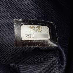 Pre Owned حقيبة كلتش شانيل فينتدج دينم سي سي أزرق بالشعار