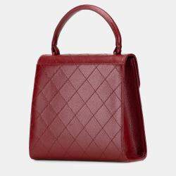 مملوكة مسبقًا Chanel Red Reissue 2.55 Quilted Caviar Top Handle Flap