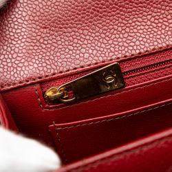 مملوكة مسبقًا Chanel Red Reissue 2.55 Quilted Caviar Top Handle Flap