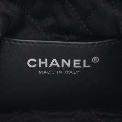 Pre Owned Chanel 22 Mini Black Leather Shoulder Bag