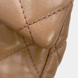 مملوكة مسبقًا حقيبة شانيل بيج ماتلاسي كوكو مارك صغيرة جلد حملام لامع