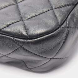 مملوكة مسبقًا Chanel Matelasse Black Leather Shoulder Bag