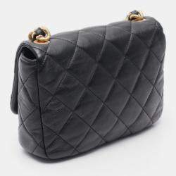 مملوكة مسبقًا Chanel Matelasse Black Leather Shoulder Bag