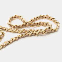 Pre Owned Chanel Matelasse Shoulder Bag Leather Beige