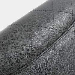 مملوكة مسبقًا Chanel Black Caviar Leather Shoulder Bag