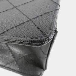 مملوكة مسبقًا Chanel Black Caviar Leather Shoulder Bag