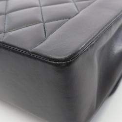 مملوكة مسبقًا حقيبة كتف شانيل ماتلاسي ديانا فلاب جلد جلد الغنم أسود